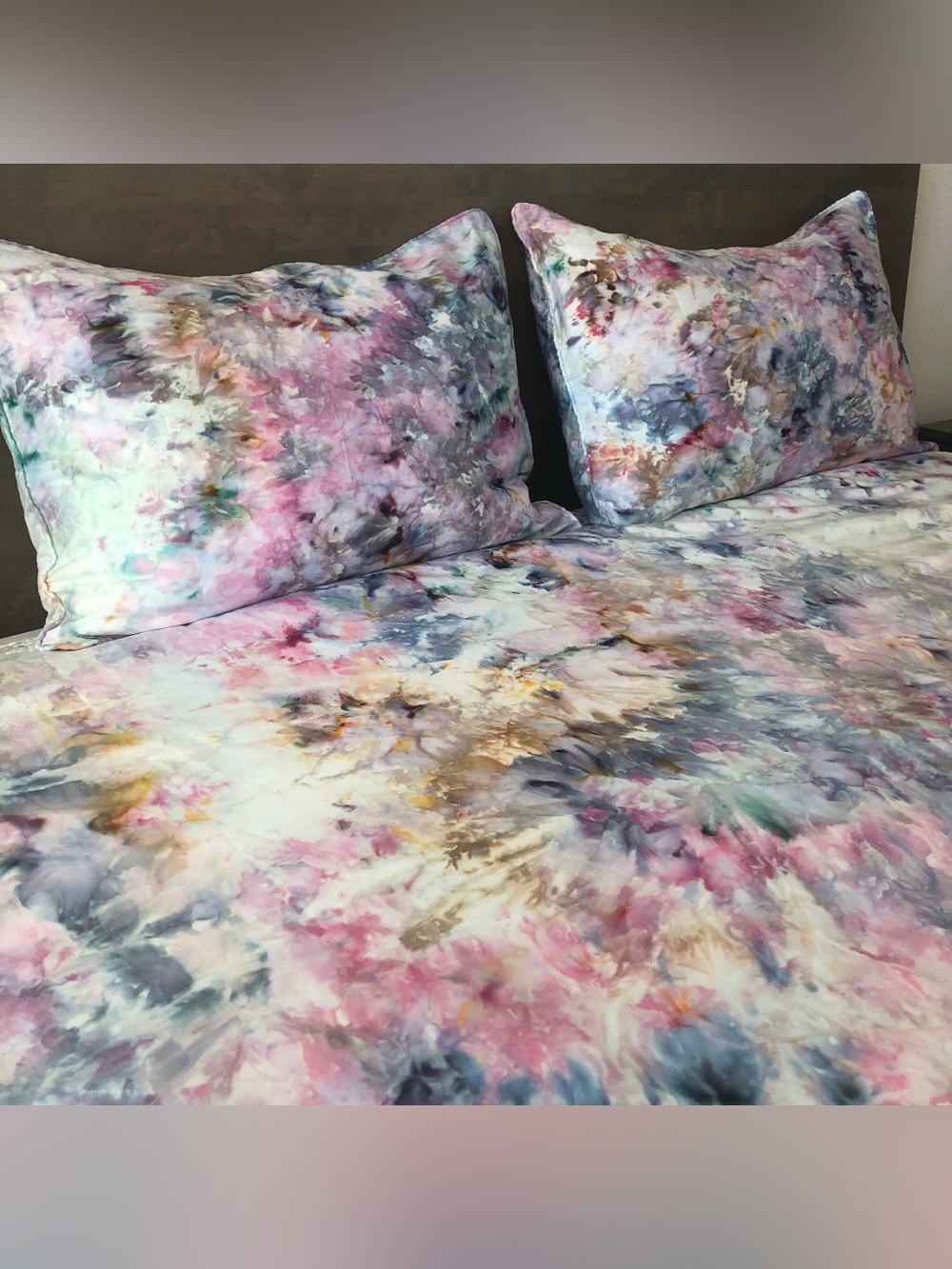 Tie Dye Queen Duvet 3 piece set Ice Dye